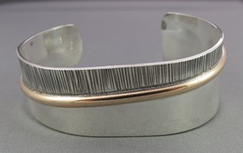 two_tone_sterling_and_14kt_gold_filled_wide_cuff_bracelet