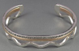 two_tone_sterling_and_14kt_gold_filled_cuff_bracelet