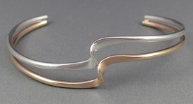 sterling_silver_and_14kt_gold_filled_double_wave_cuff_bracelet